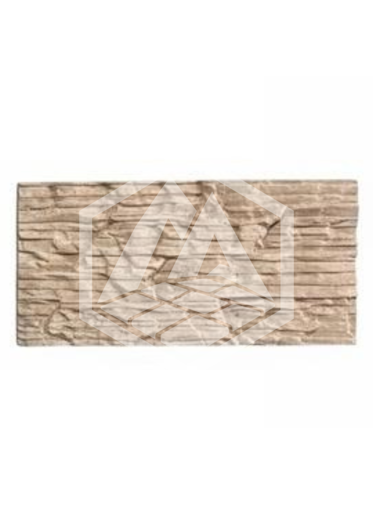 A brick wall with a wooden plank.