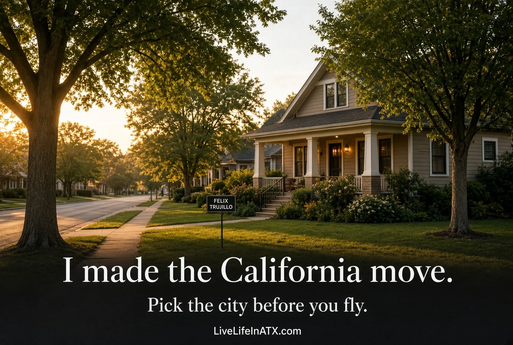 I made this move. Pick the city before you fly.