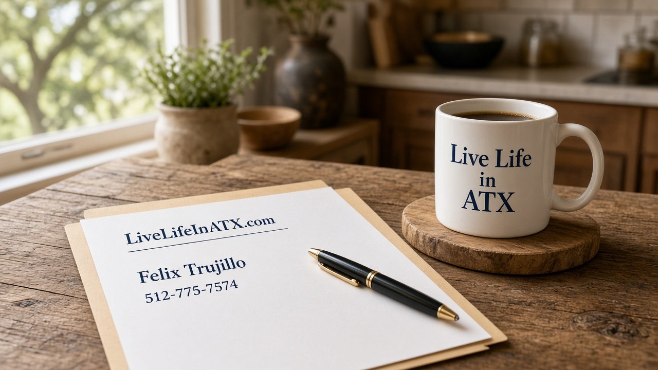 Cedar Park home sellers start a file with Felix Trujillo, Live Life in ATX, 512-775-7574