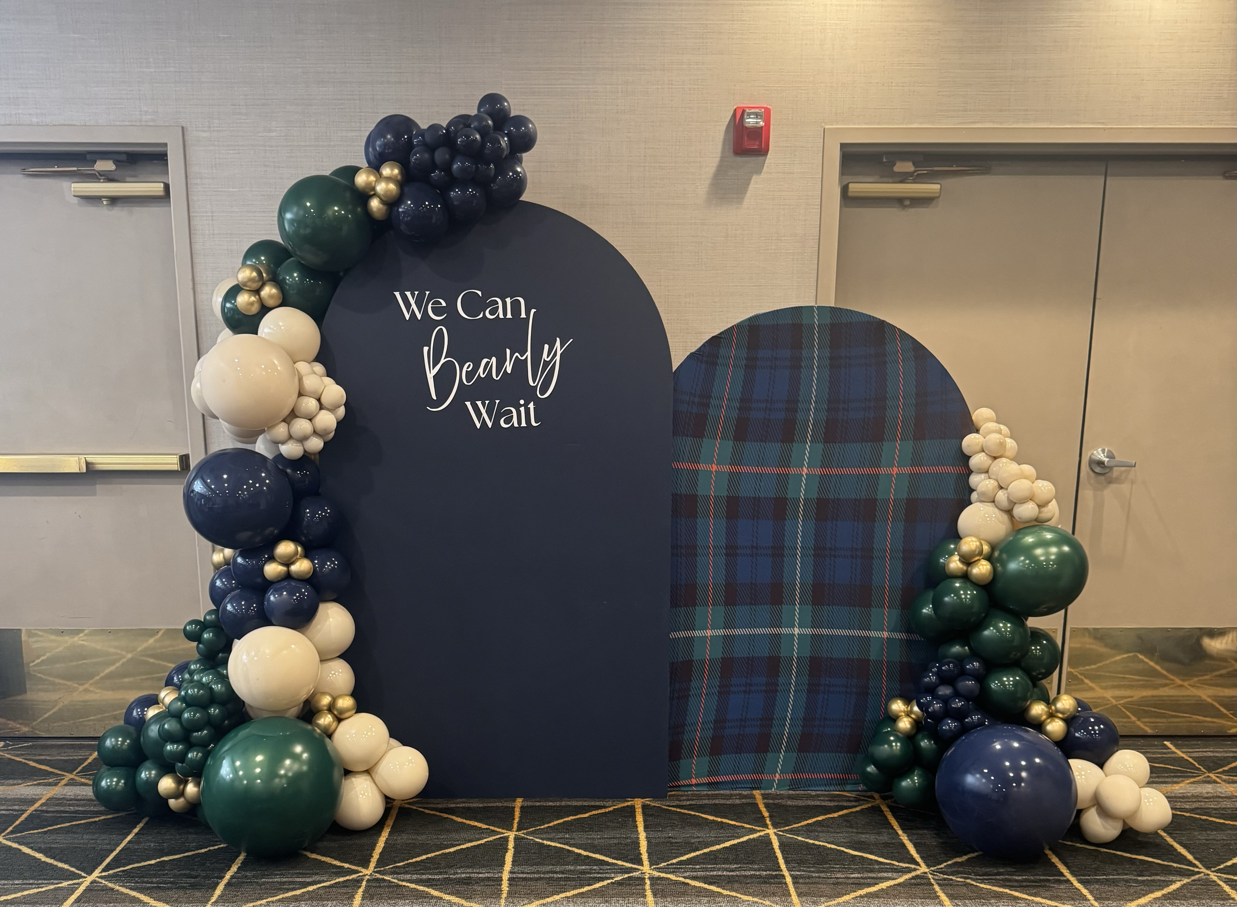  'We Can Bearly Wait' Baby Shower meets Ralph Lauren plaid 