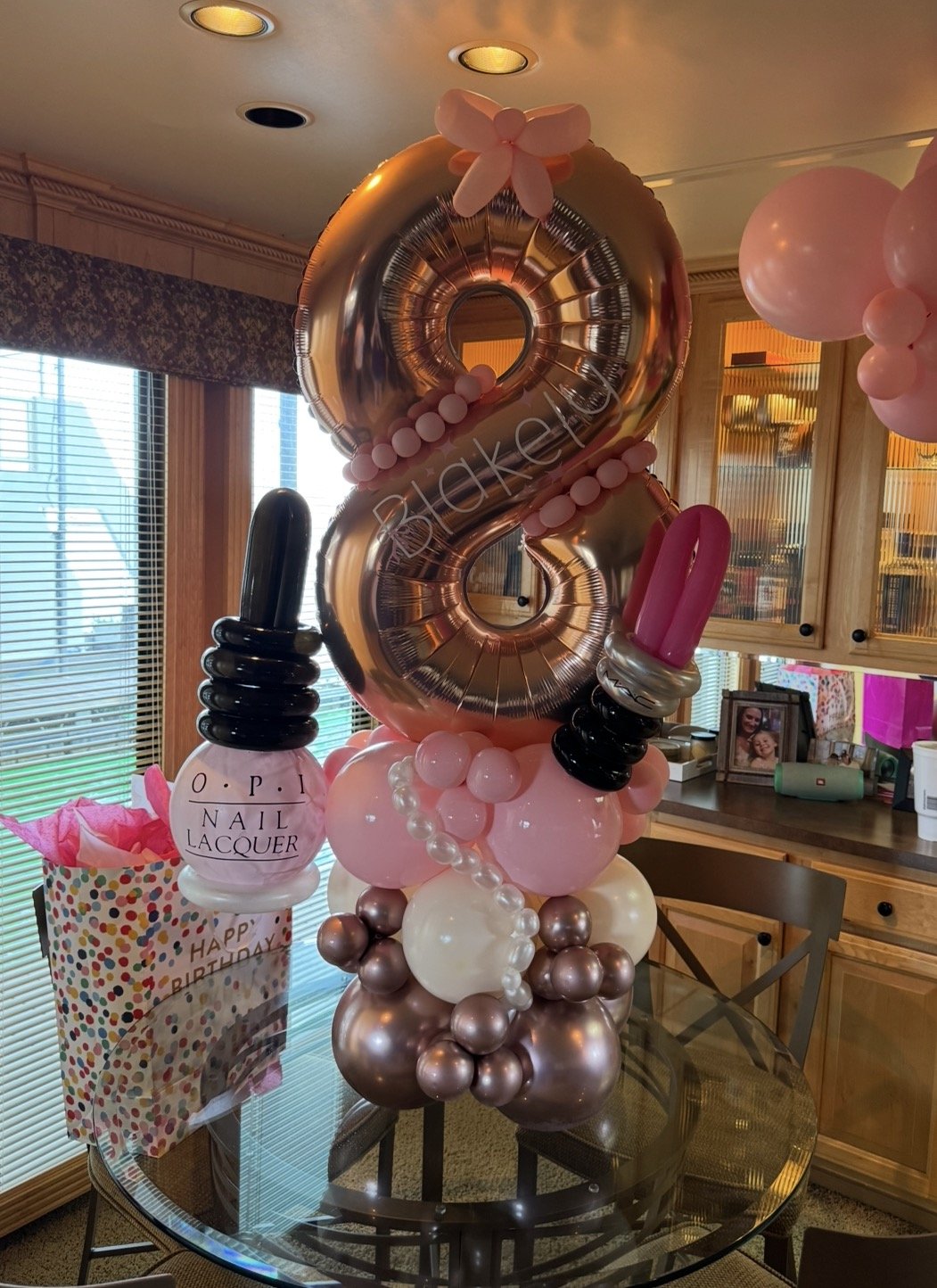 Girly Makeup Balloon Stack 