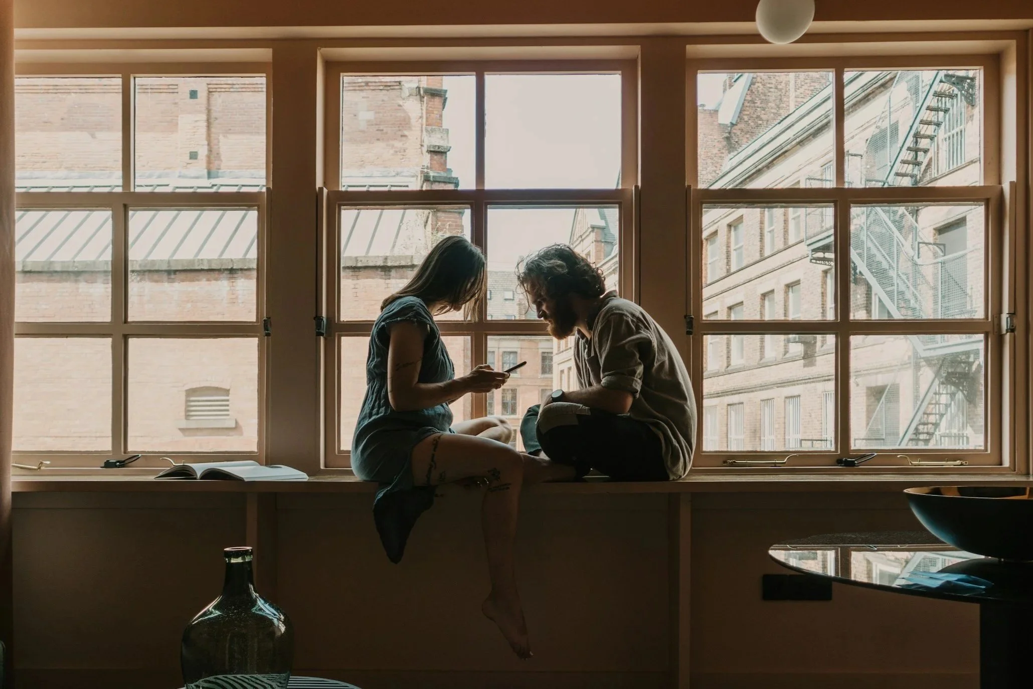 Couple sitting in Window, Marriage Therapy, Frisco, TX