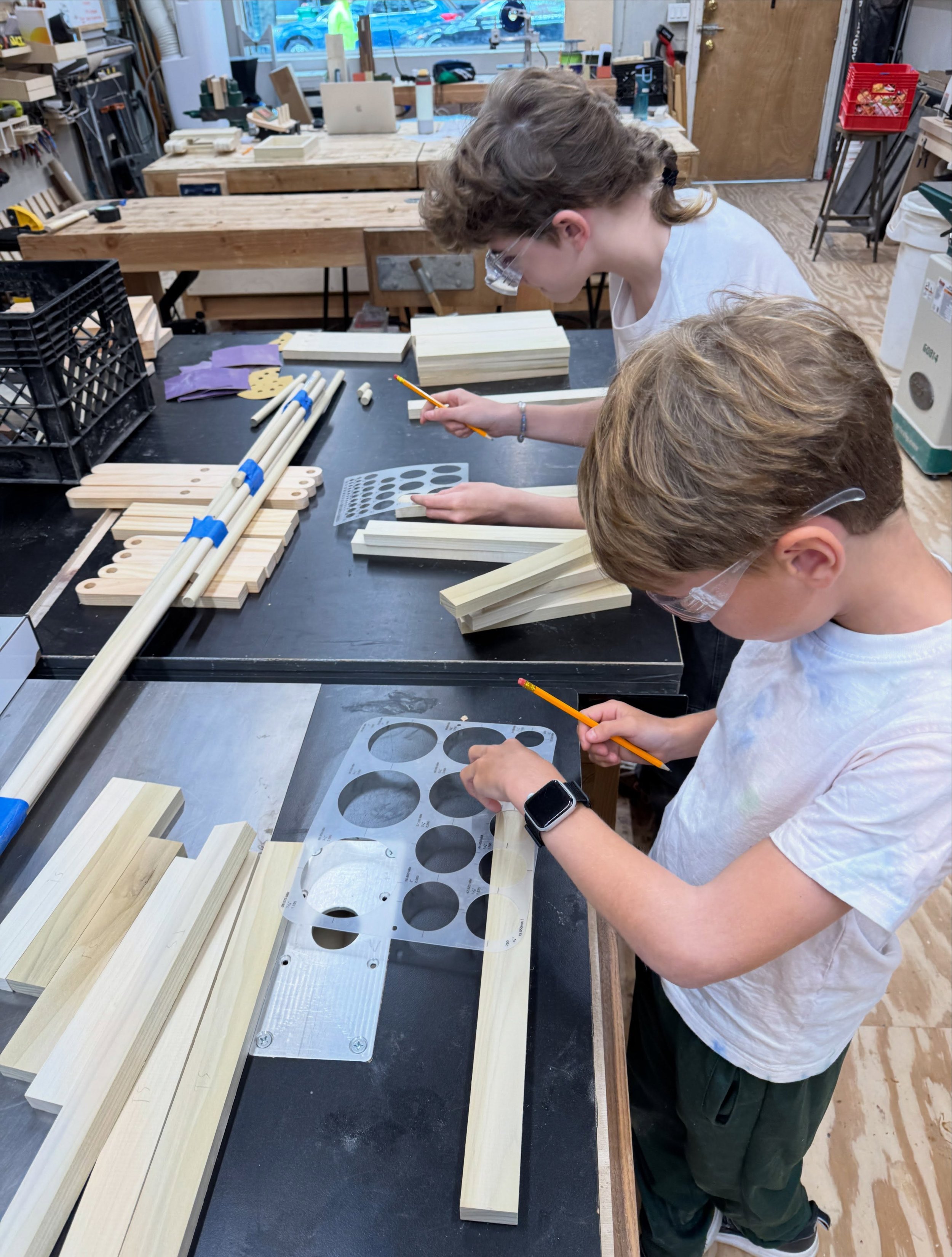 Folding camp stools, print in place cars and a dummy 13 for good measure. Cruising through midweek at The Maker Shop ⚙️ 

#maker #woodworking #3dprinting #steameducation