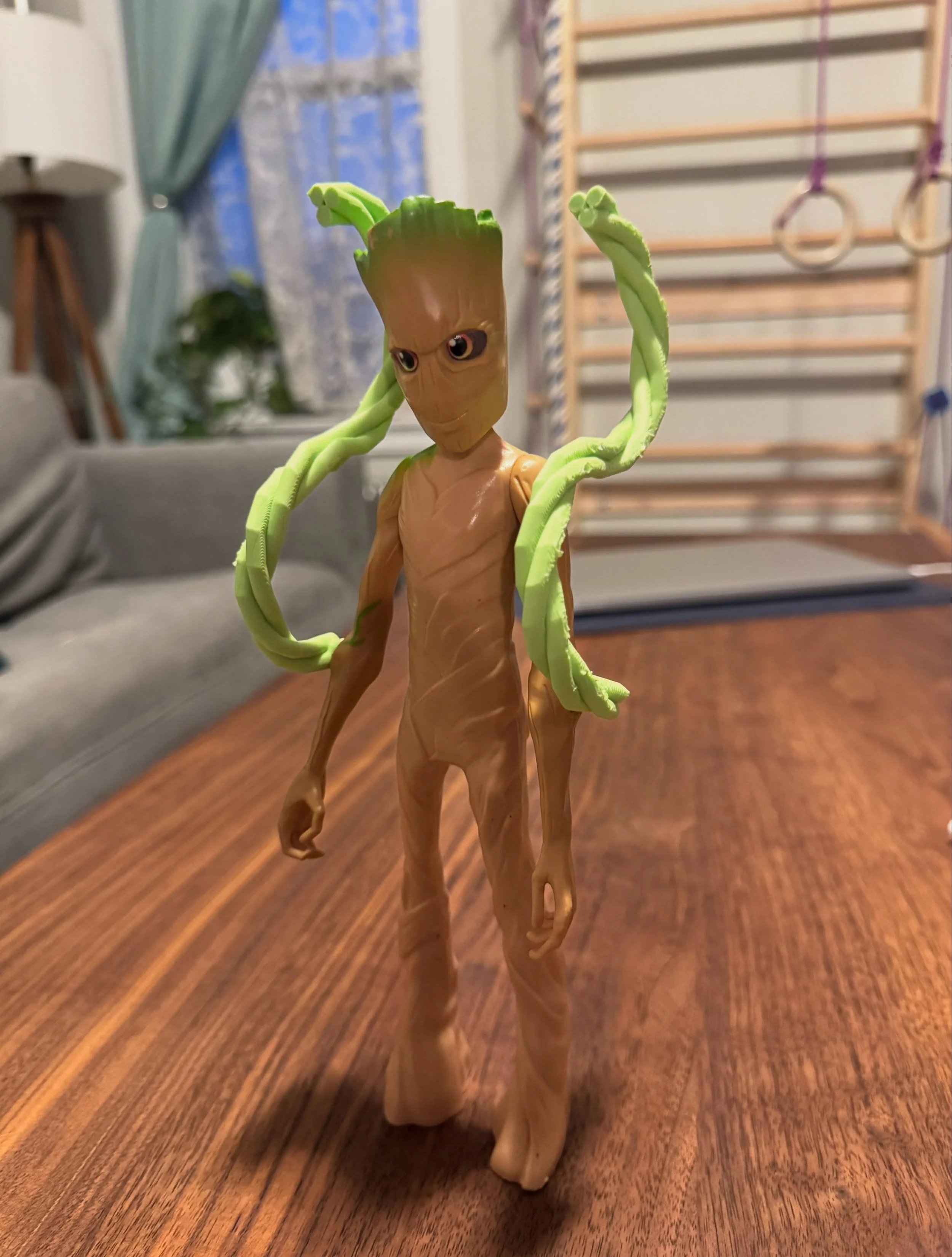My 4 year olds and I gave Groot and Starlord a much needed upgrade. Was really fun printing out test pieces to get the fit right. 🪾🚀

#3dprinting #guardiansofthegalaxy #tinkercad #maker #steameducation