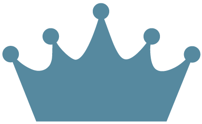 A blue crown icon.