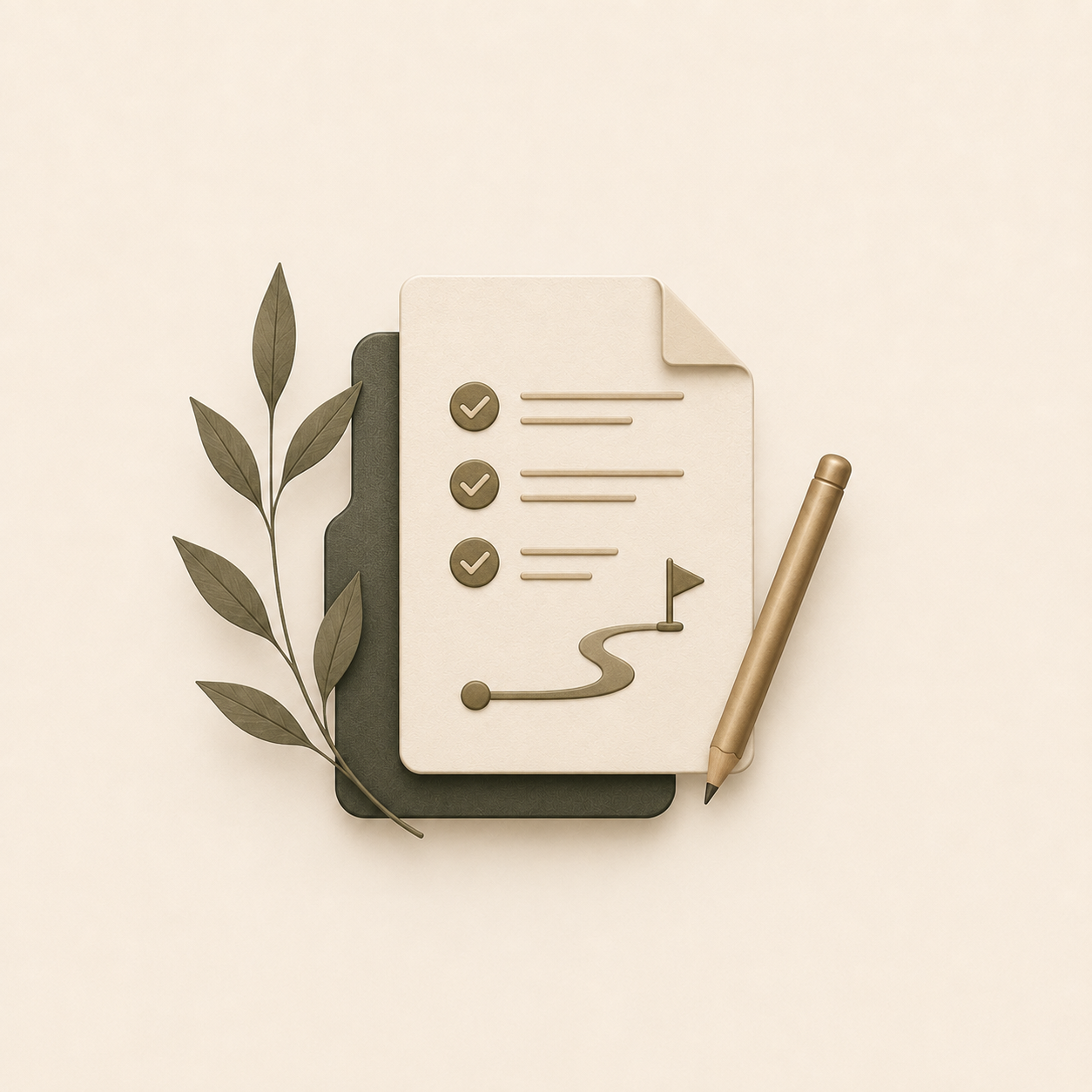 Checklist representing a clear plan for an estate transition
