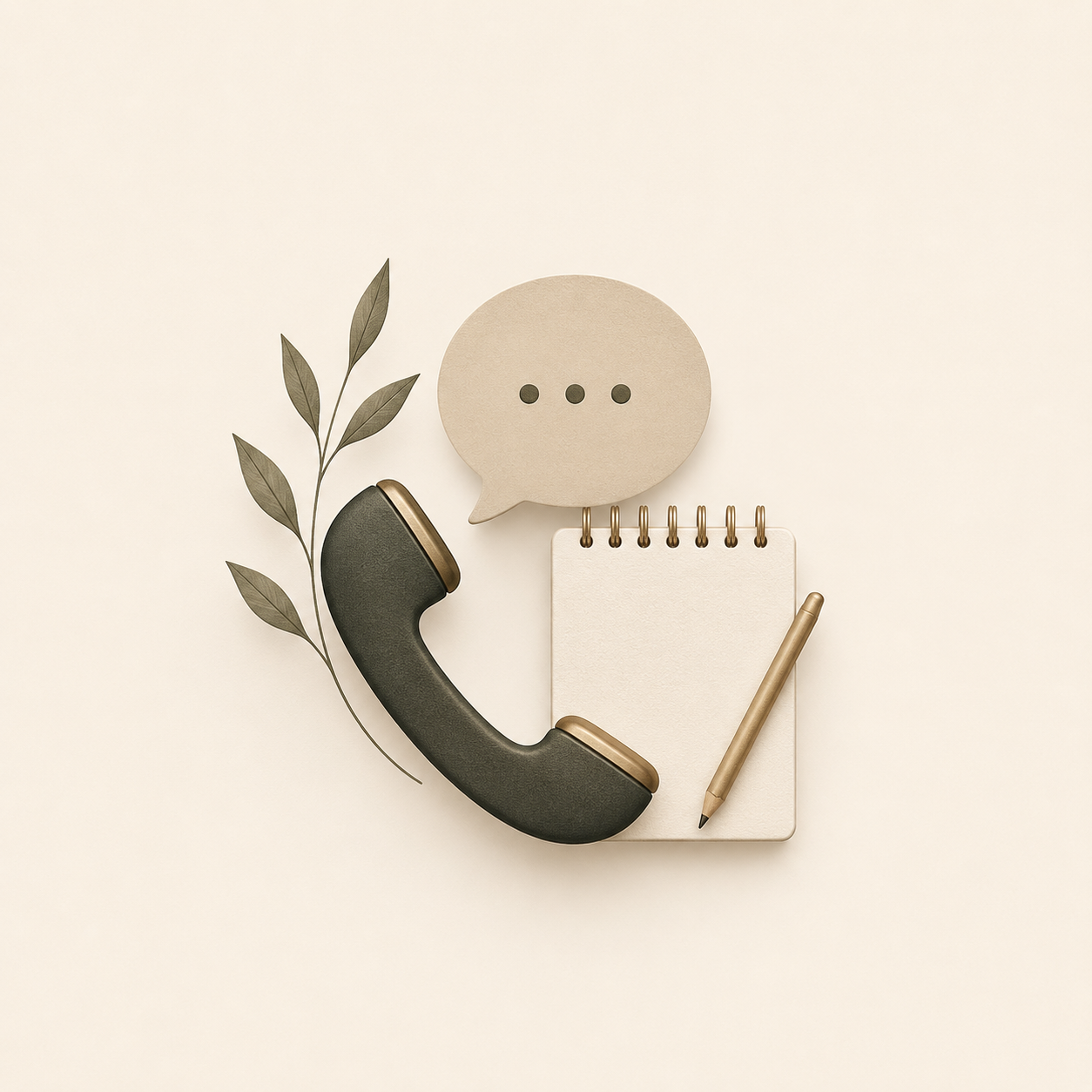 Phone and notepad representing the first estate conversation