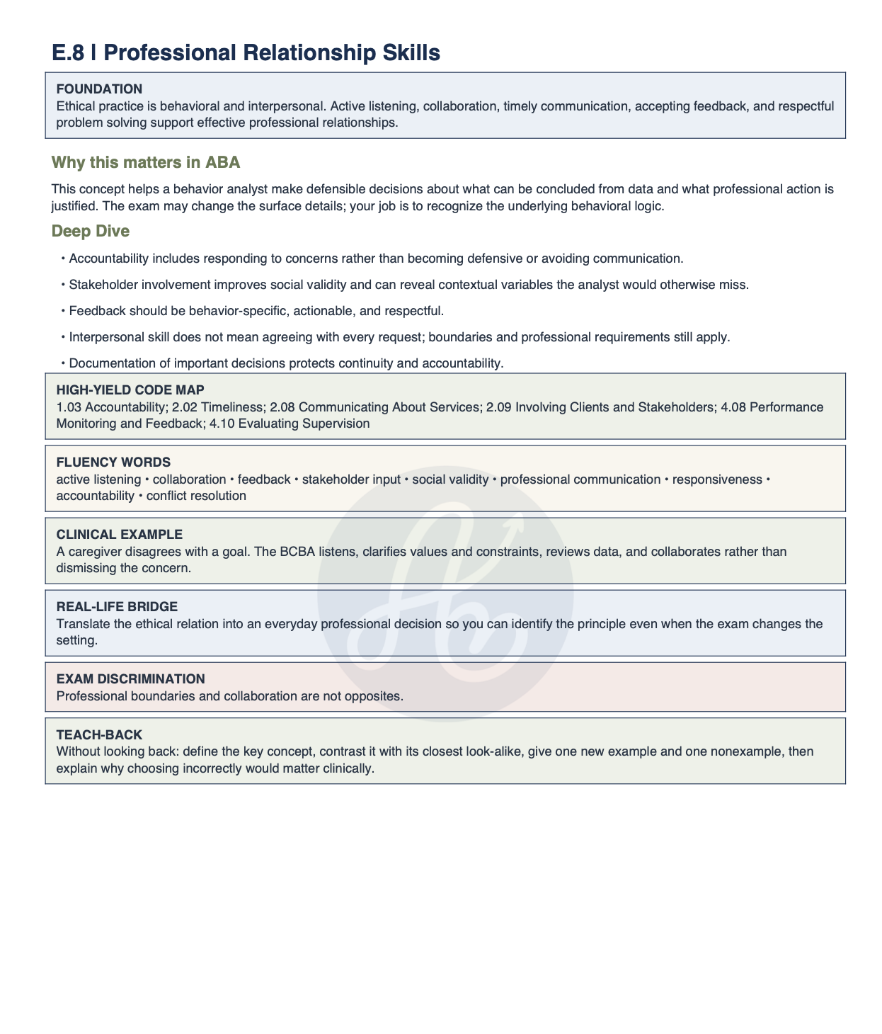 DOMAIN E — ETHICAL + PROFESSIONAL ISSUES