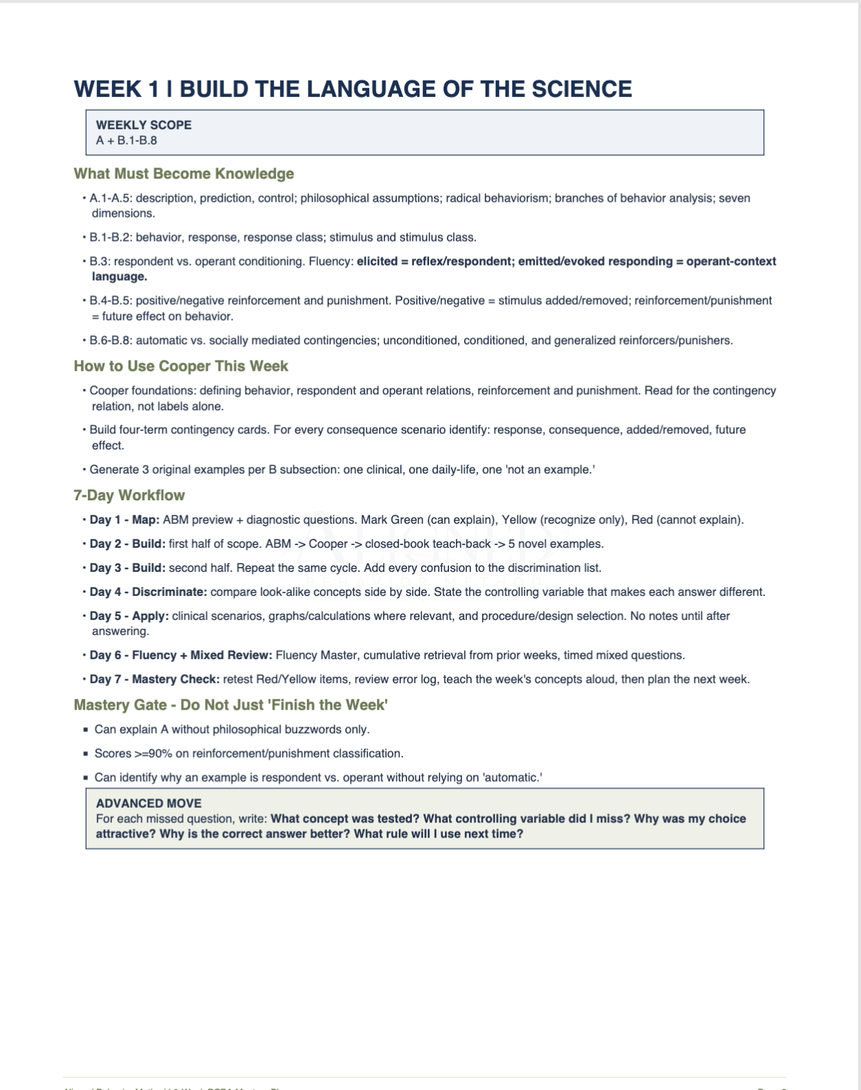 8-Week BCBA Mastery Plan: From Foundation to Exam-Ready