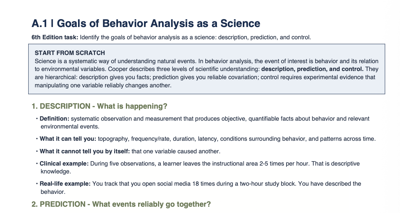 DOMAIN A — BEHAVIORISM + PHILOSOPHICAL FOUNDATIONS