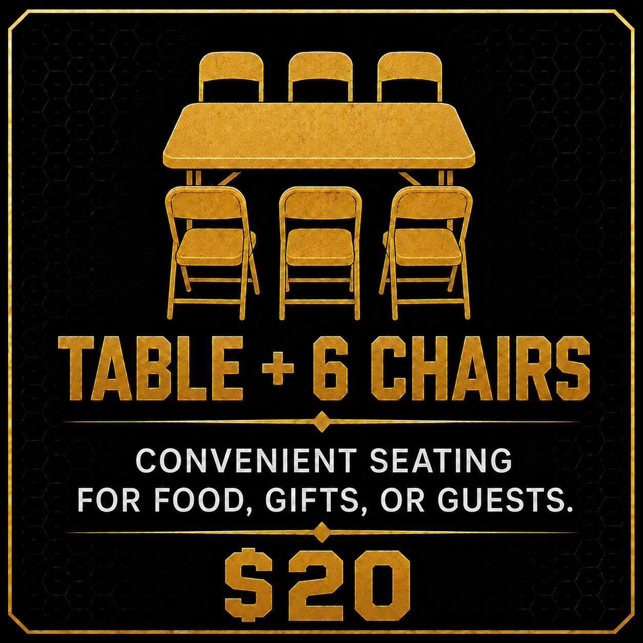 Table + 6 Chairs