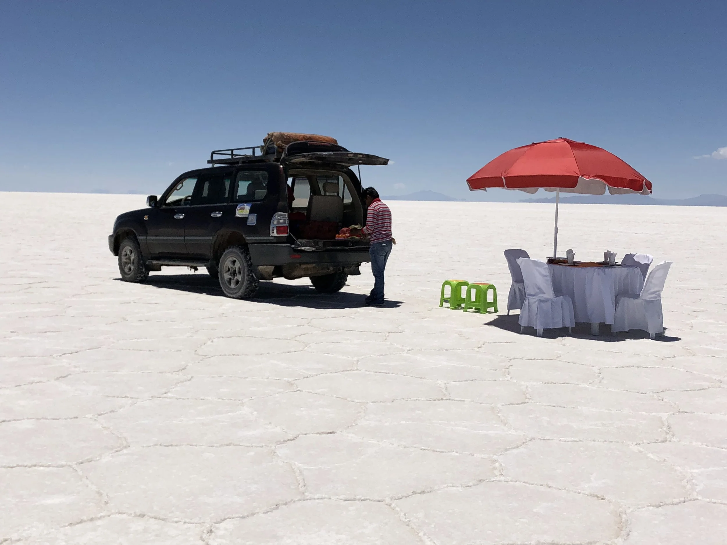 Lunch Picnic in the Salar