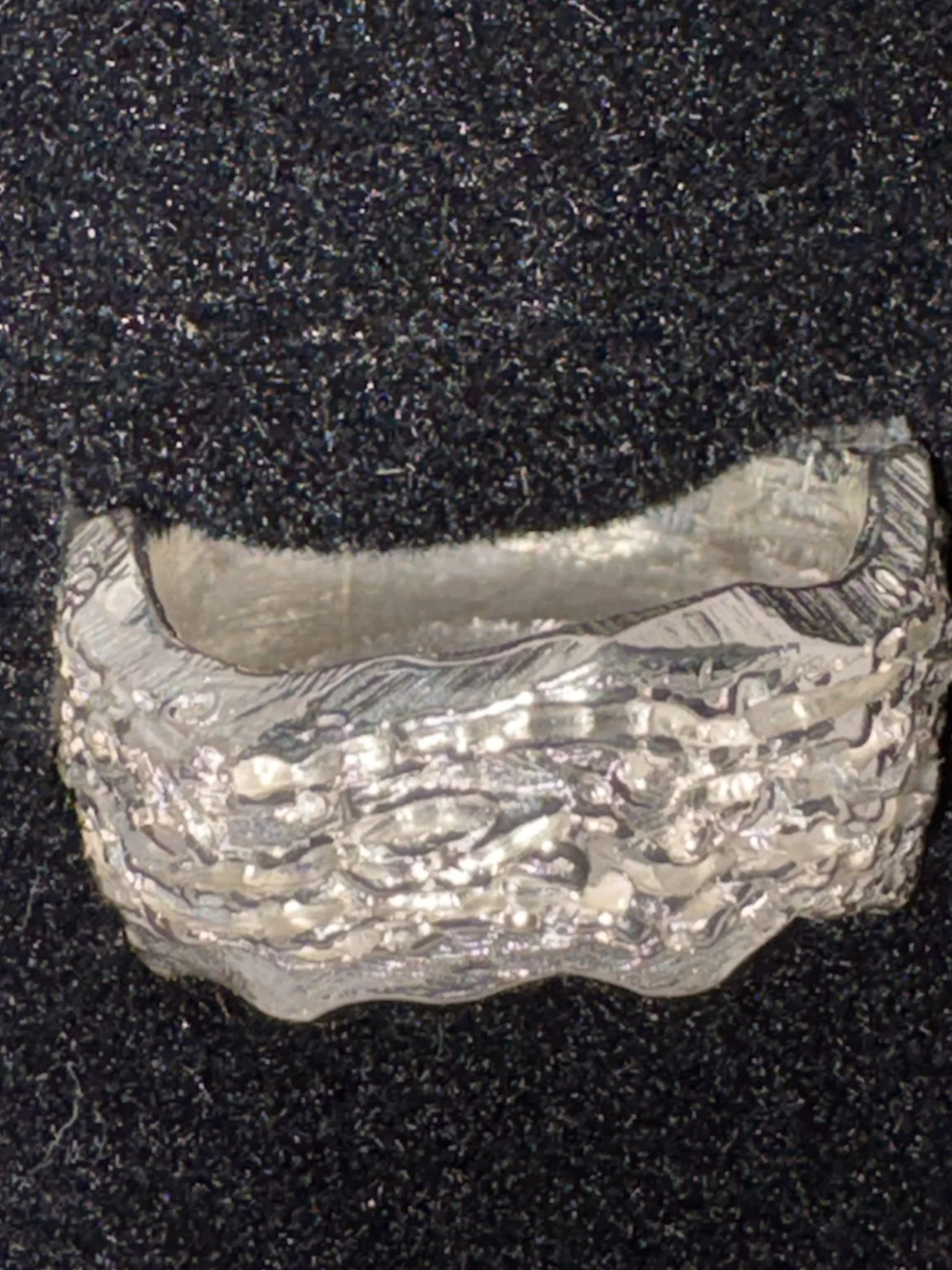 Textured Wave Ring