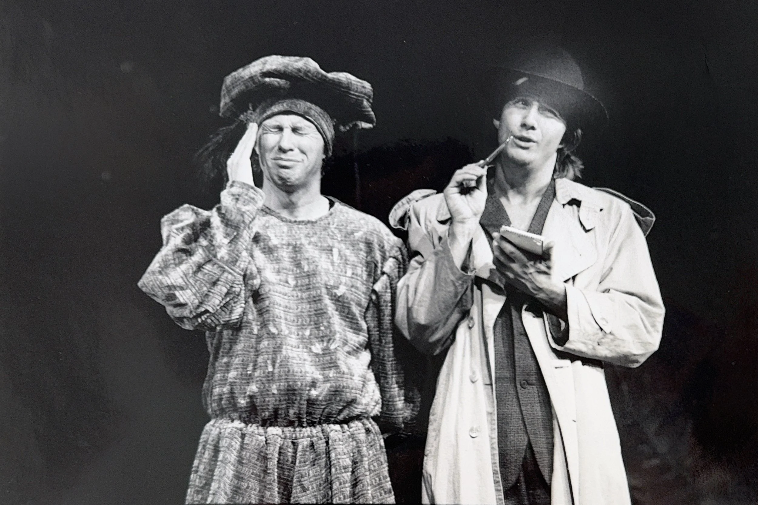 Knut Morten Damm and Terje Tjøme Mossige in THE SWAN LAKE MYSTERY by Anderz Døving, Andanse Teatret.