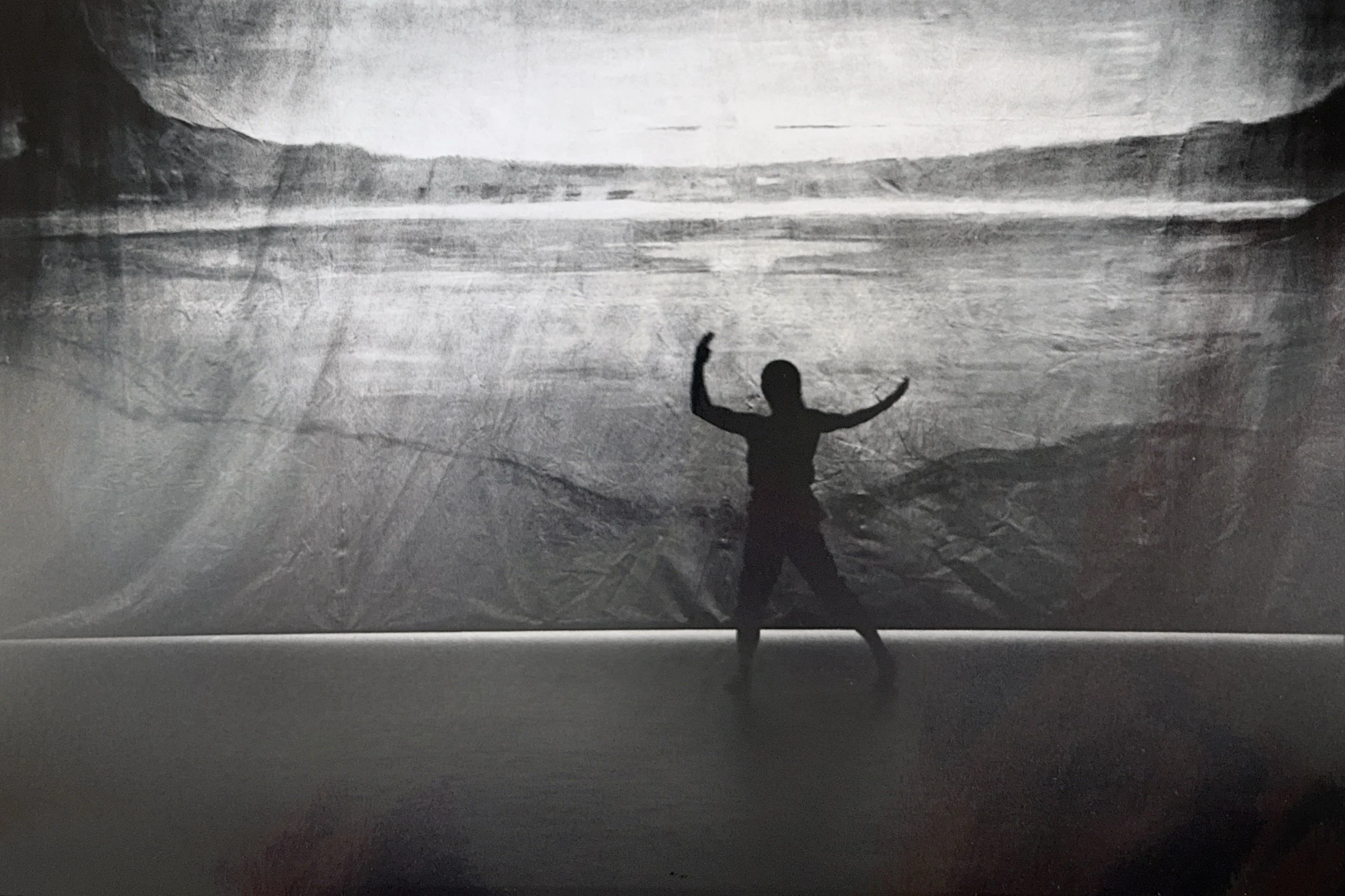 Knut Morten Damm in "The Evening Country" (Aftenlandet) by Anderz Døving. Andanse Teatret.