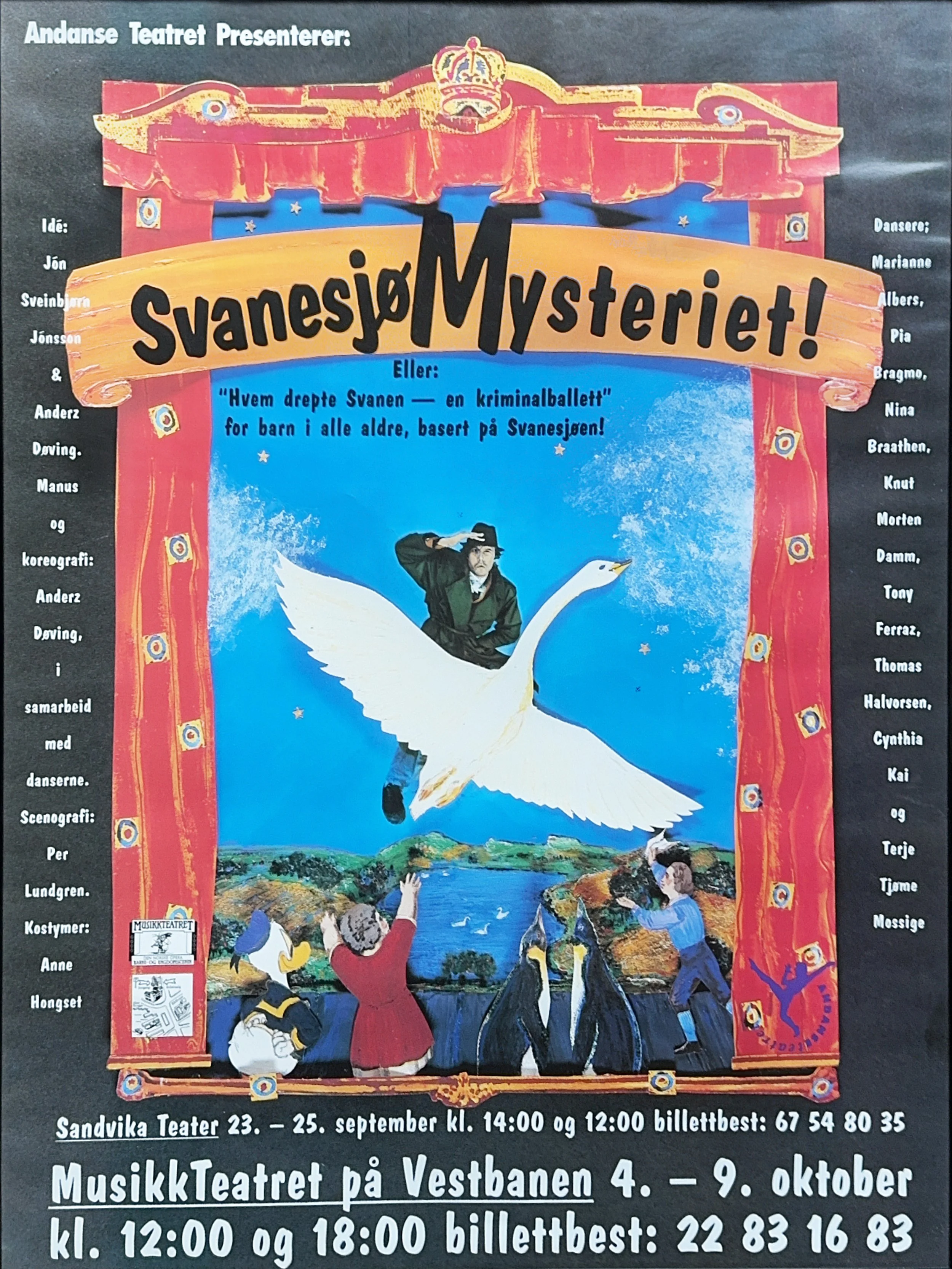 THE SWAN LAKE MYSTERY  (SVANESJØMYSTERIET) 1992, by Anderz Døving