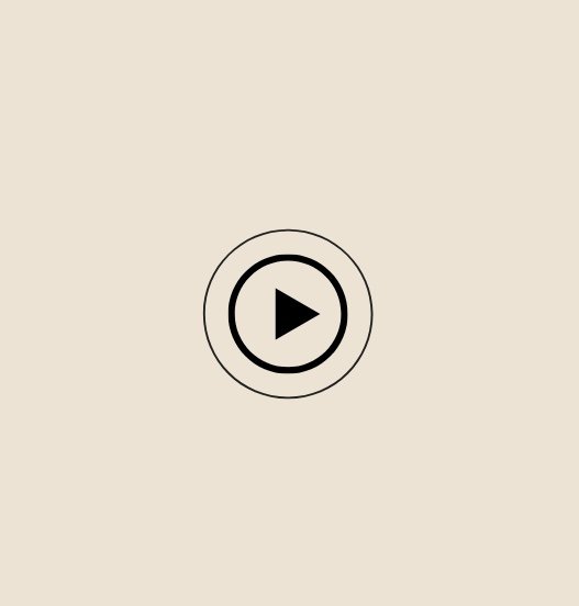 A play button icon on a beige background.