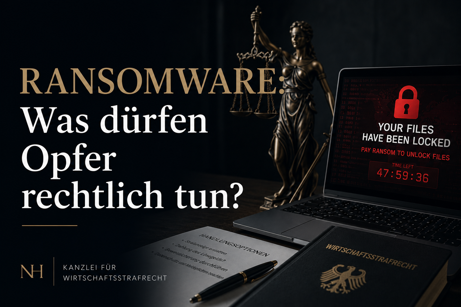Ransomware: Was dürfen Opfer rechtlich tun?