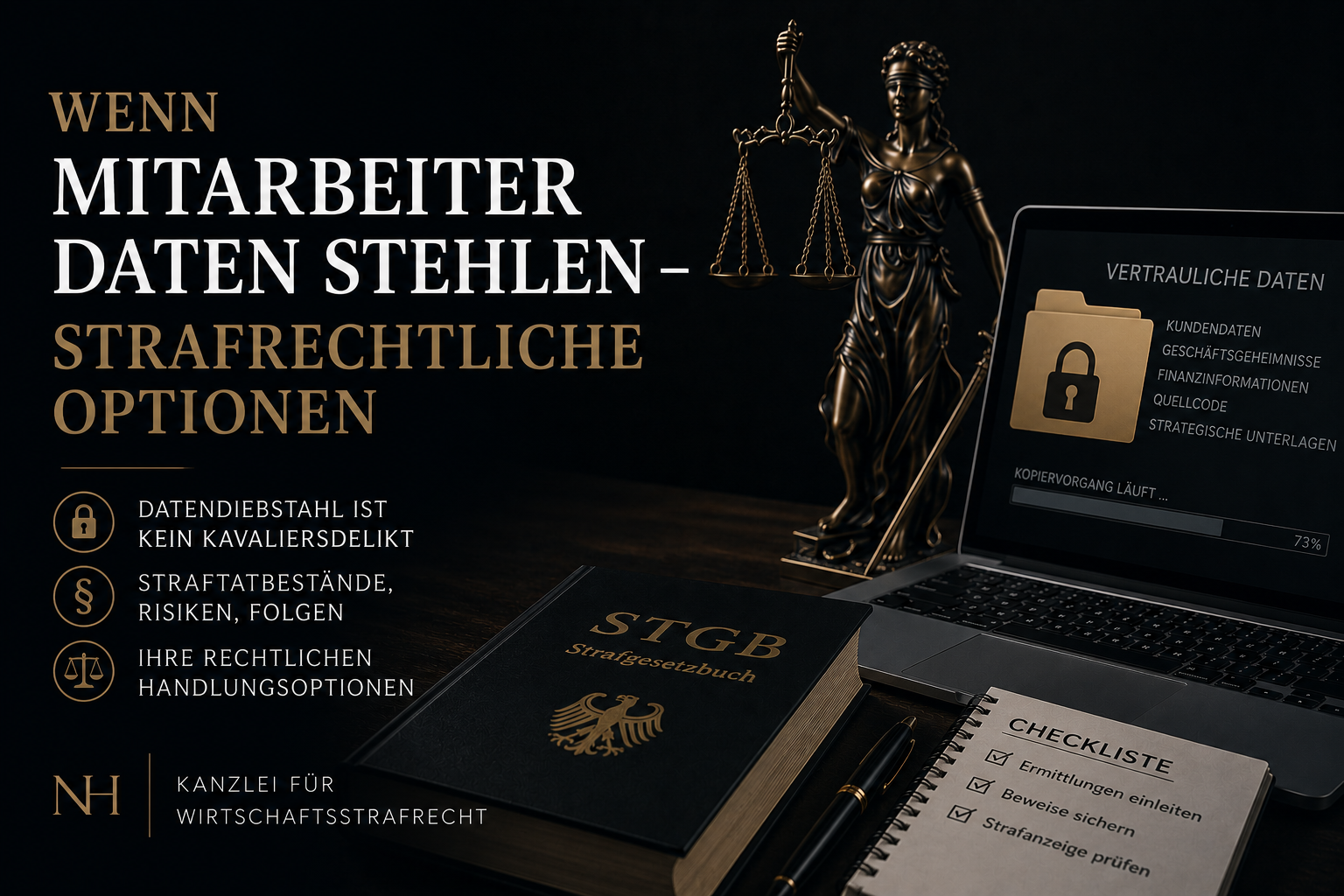 Wenn Mitarbeiter Daten stehlen - strafrechtliche Optionen