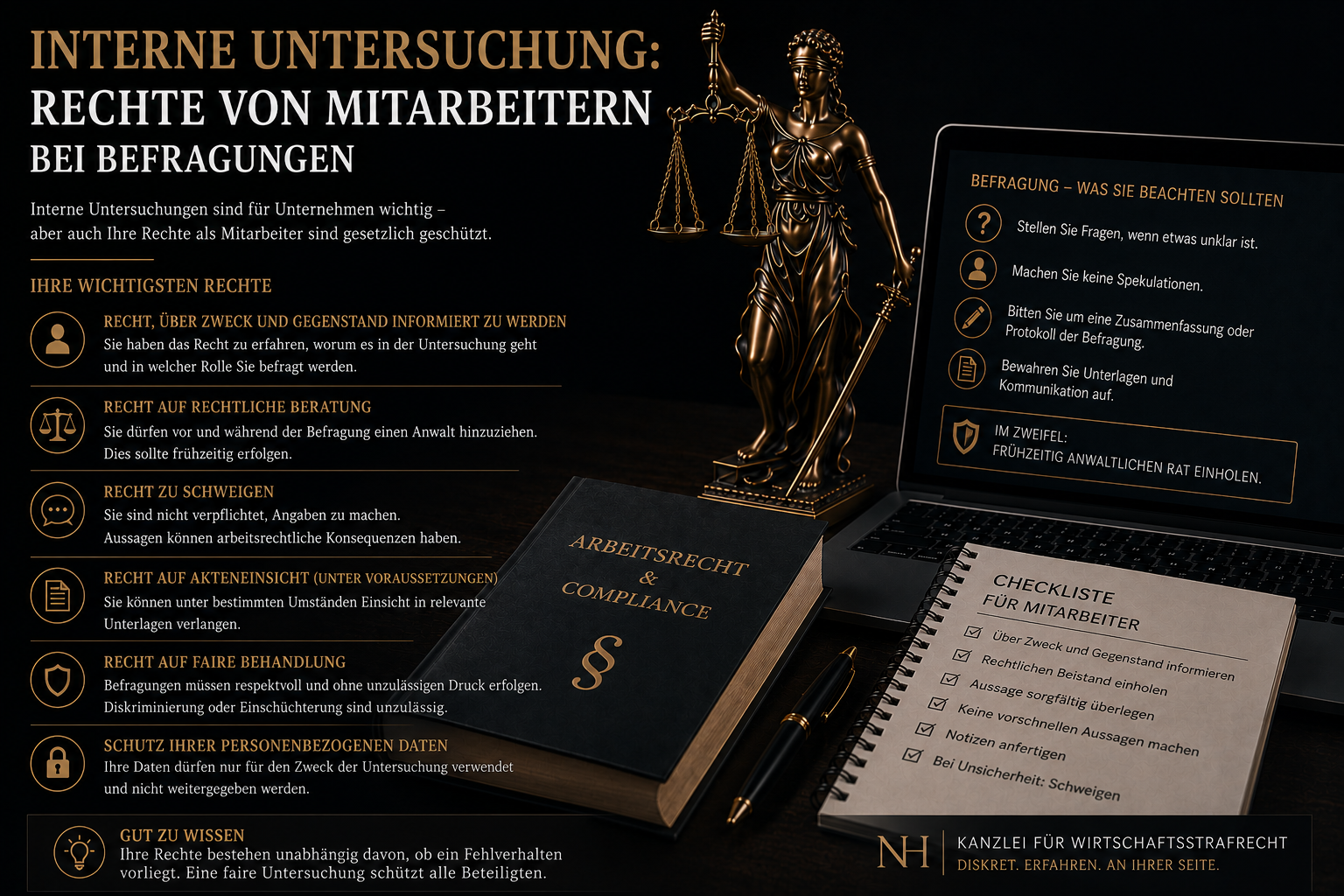 Interne Untersuchung: Rechte von Mitarbeitern bei Befragungen