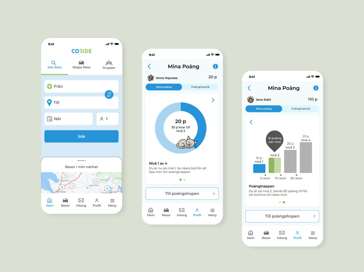 Coride / Revitalizing the  ride-sharing app