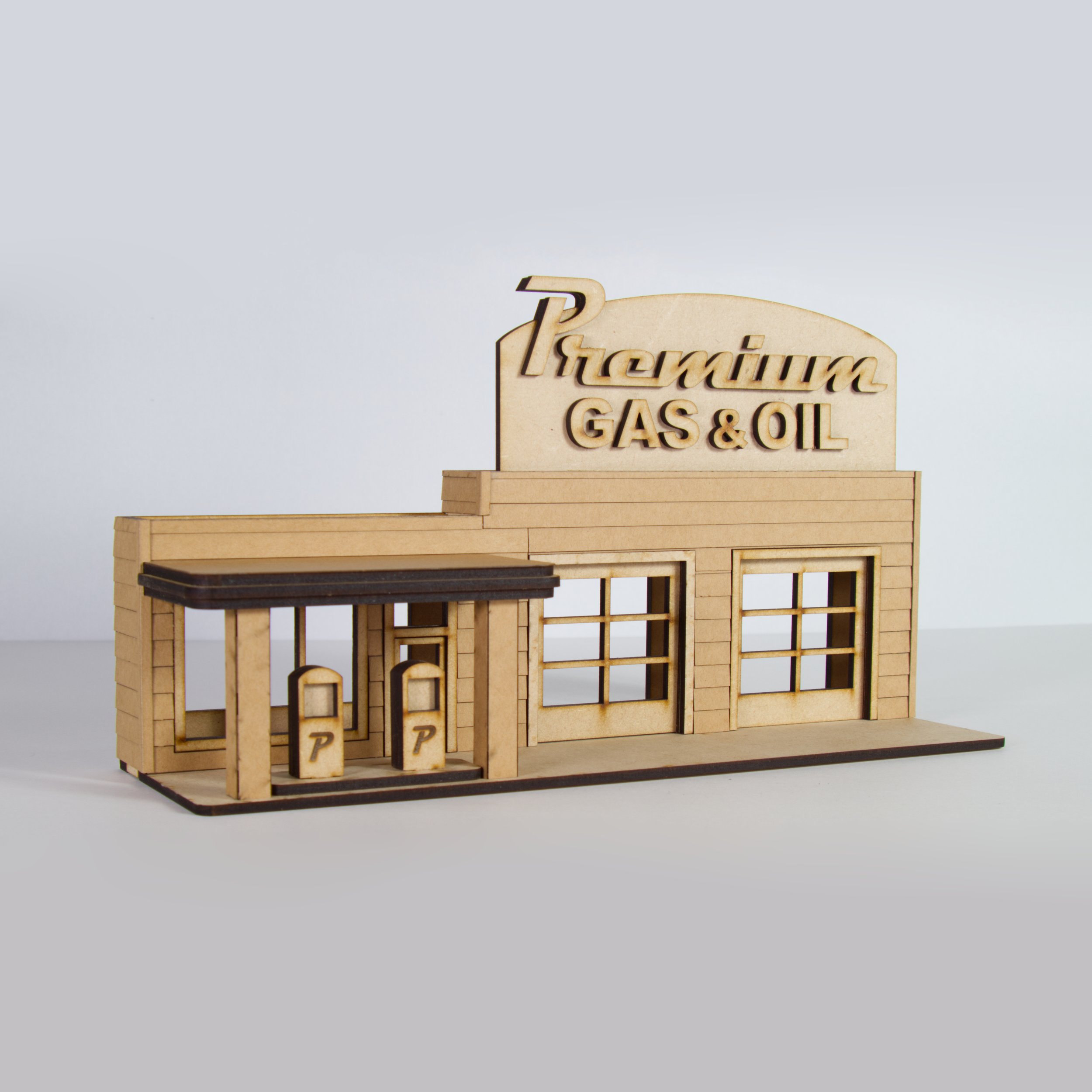 50s Gas Station Kit - Premium Gas & Oil