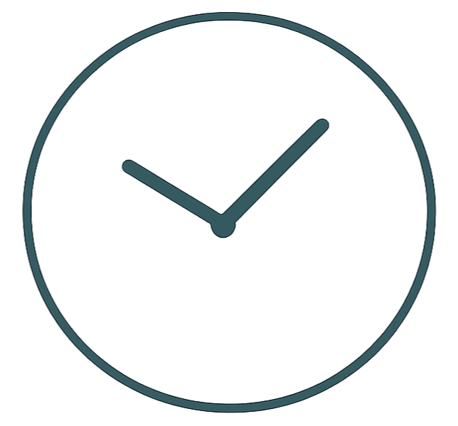 An analog clock Icon.