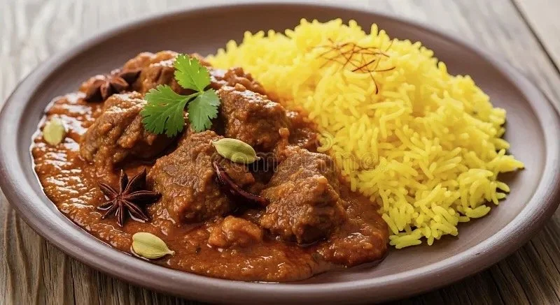 Lamb Curry with Rice