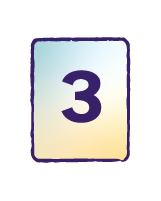 carte numérotée 3