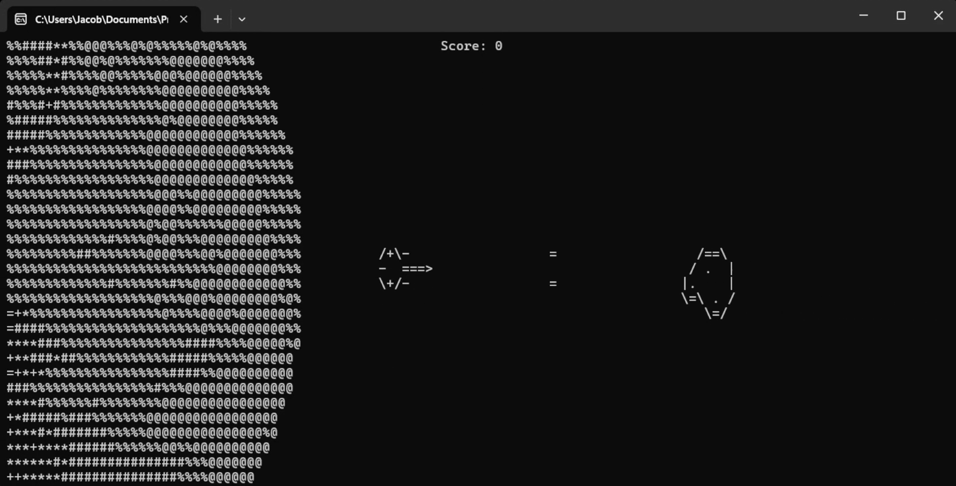 Making a Game for Windows Command Prompt