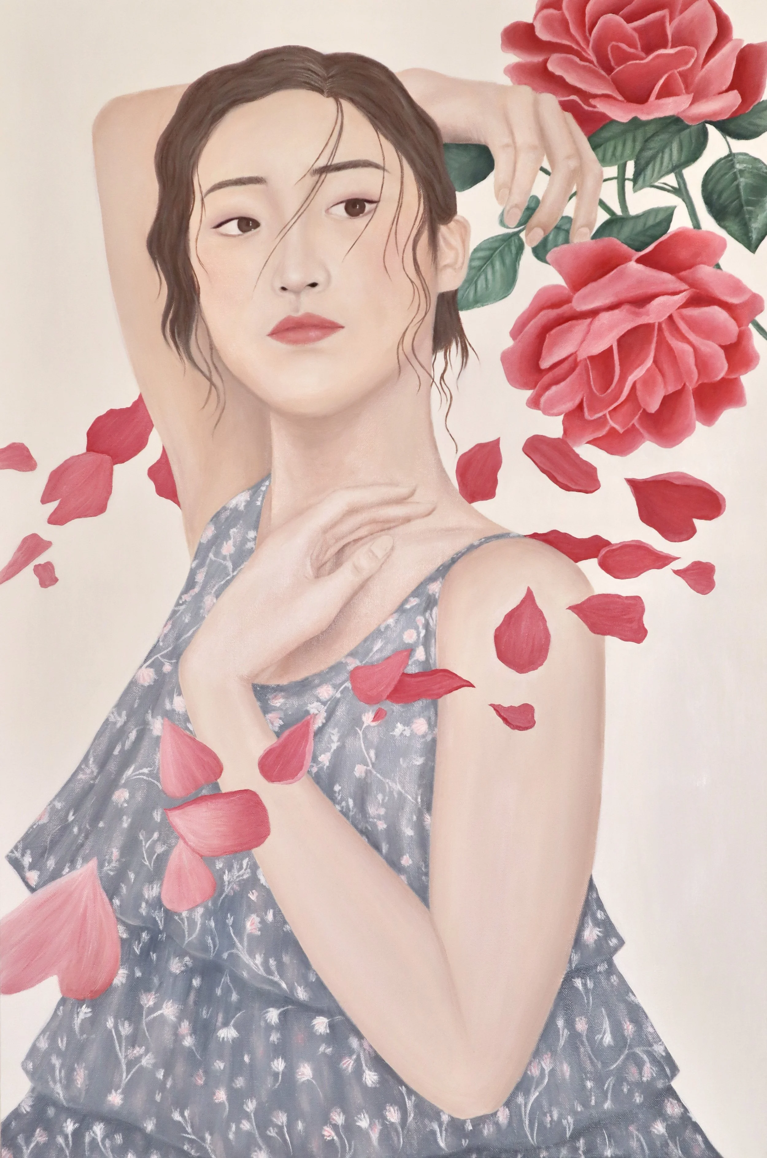   Blossom , 2023  oil paints on canvas  36 × 24 in.   