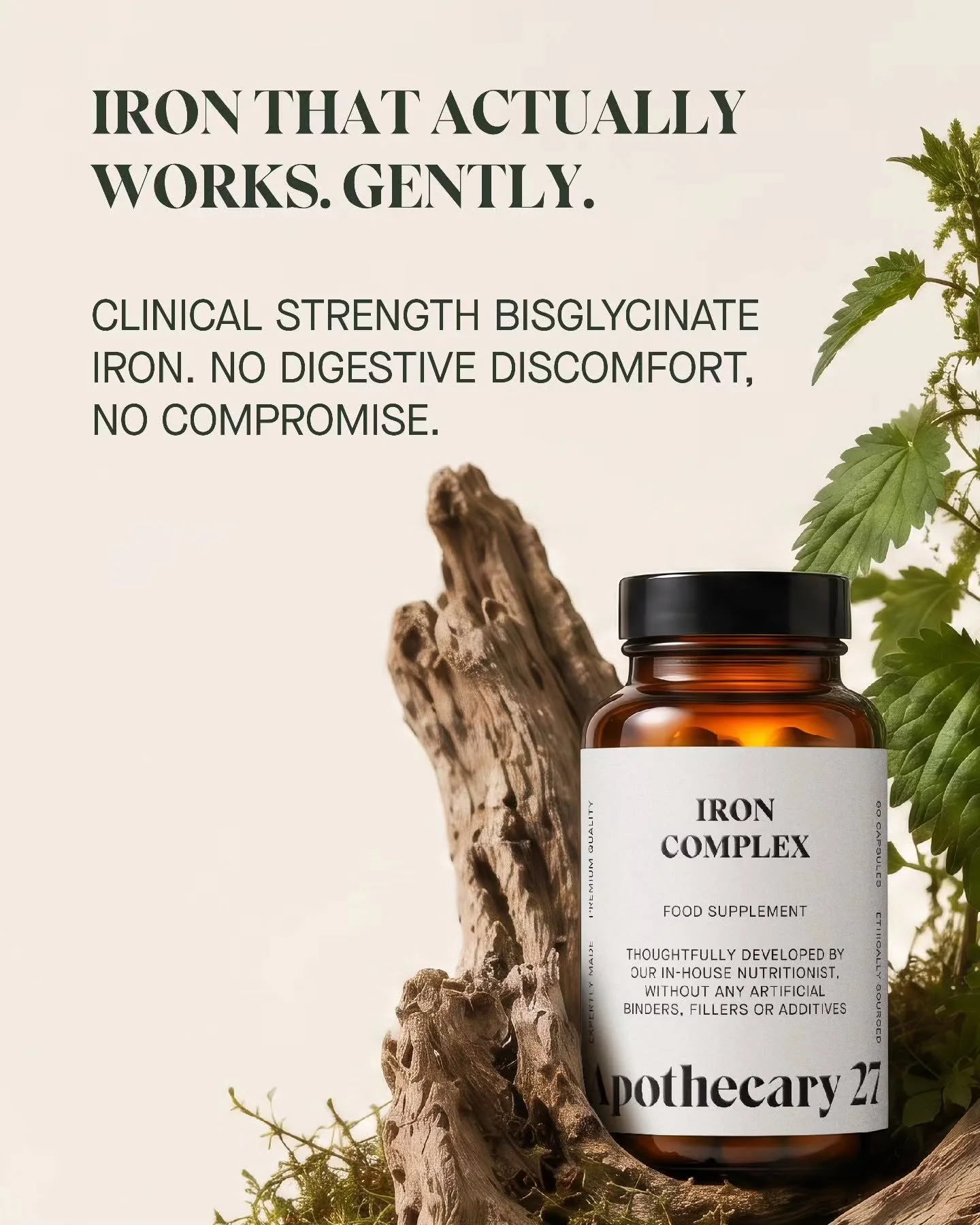 Iron that actually works. Gently. 

#iron #ironsupplement #naturalproducts