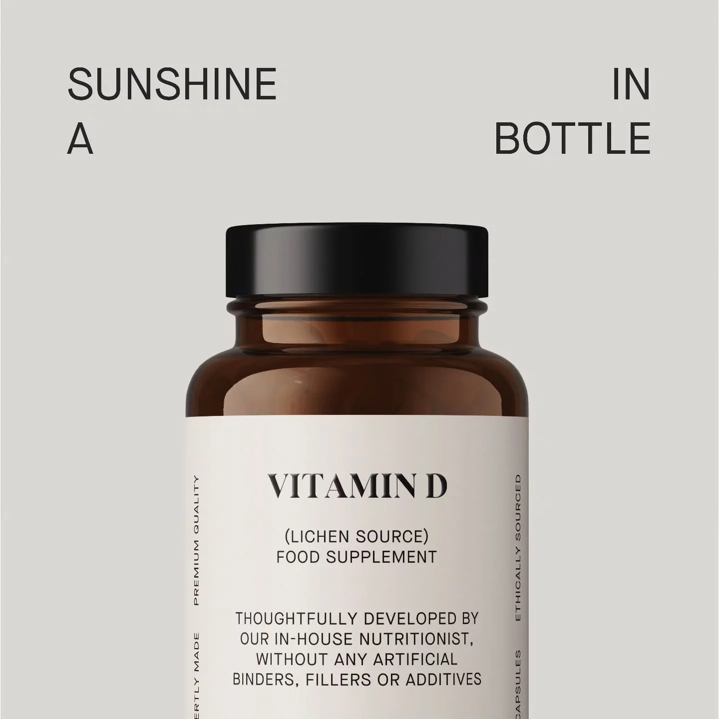 The new batch is on its way. 🌿
Our Vitamin D has had a refresh &mdash; new labels landing this week with a texture and feel that properly reflects what's inside the bottle.
Before they arrive, we're letting the last few of the original go at just &p