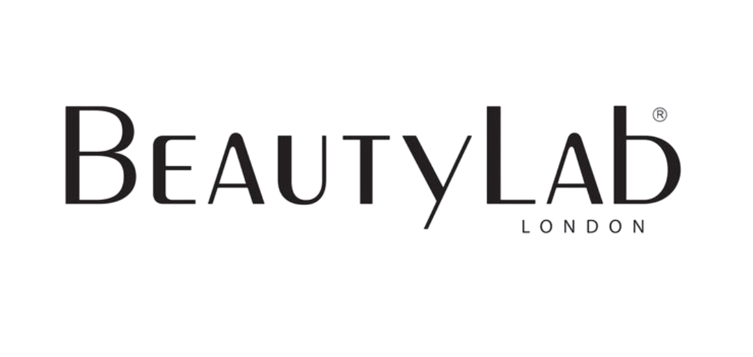 Logo for Beauty Lad London with black text and purple accents.