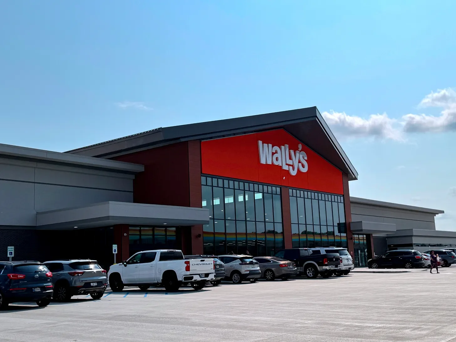 The exterior of Wally's newly opened travel center at 4155 Albert S. White Drive in Whitestown, Indiana, off I-65. The 53,000-square-foot location is Wally's first in Indiana and its largest to date.