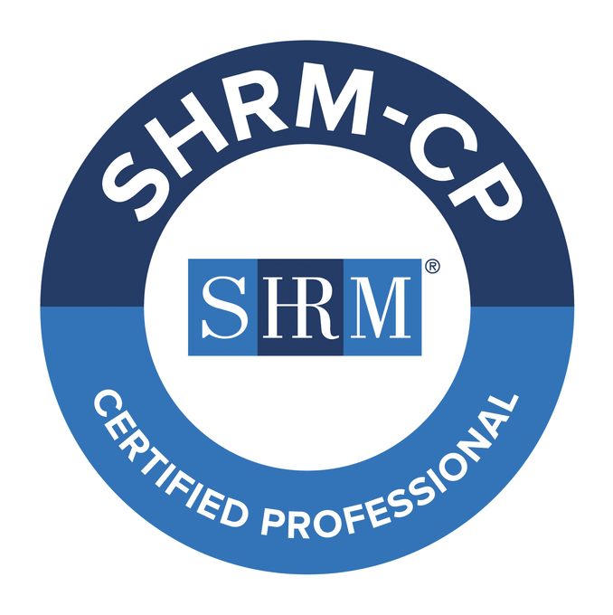 SHRM Certified Professional (SHRM-CP) certification badge earned by Kristy Walsh