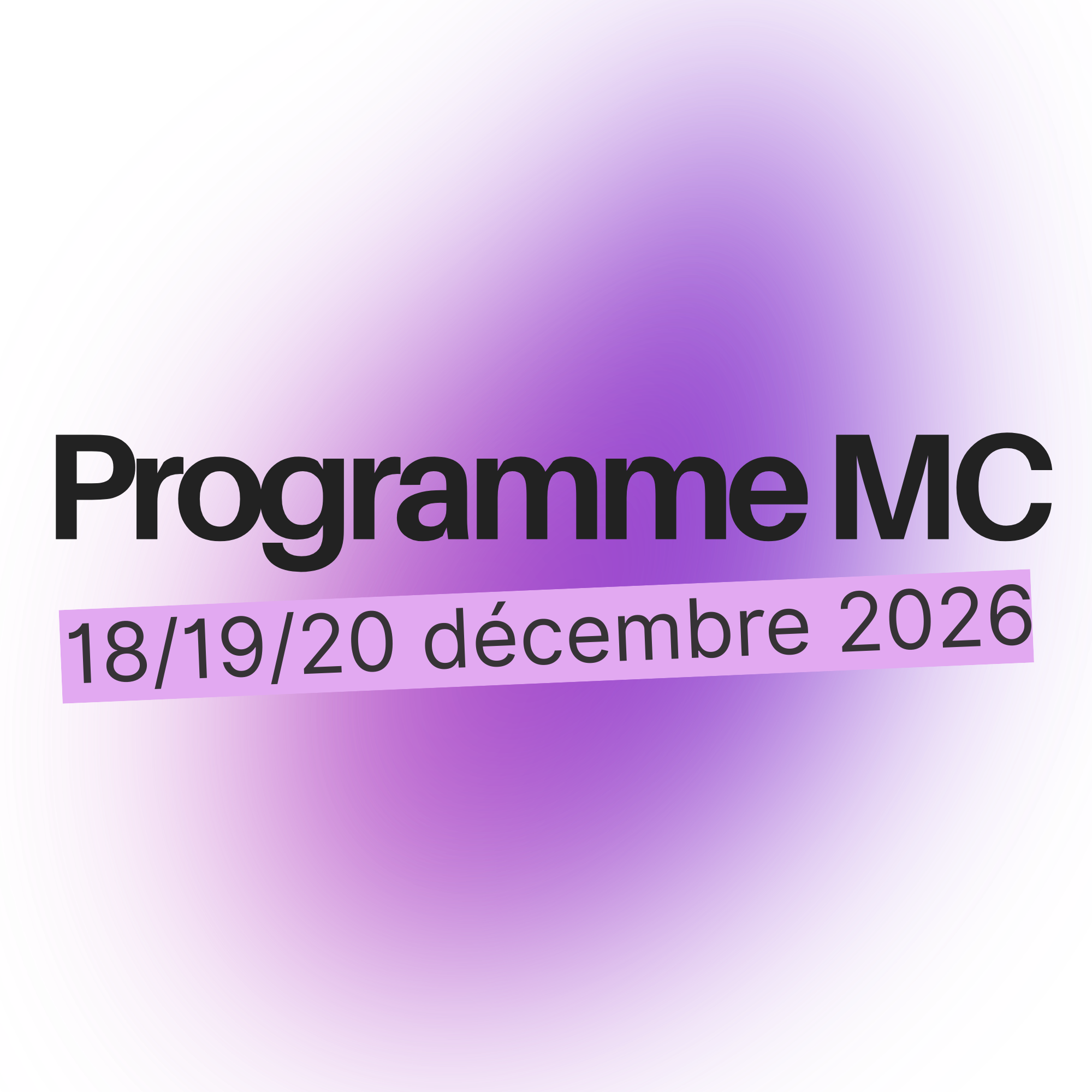 Workshop MC - développer son rôle de MC