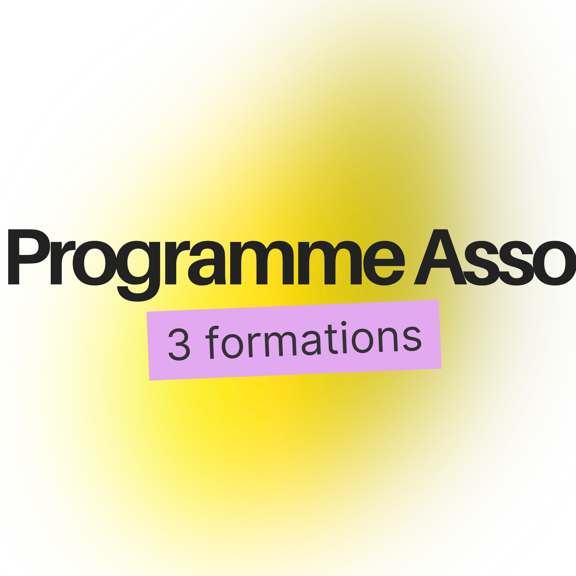 Workshop Asso - Programme complet