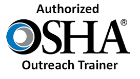 OSHA Outreach Trainer logo with text 'Authorized OSHA Outreach Trainer'