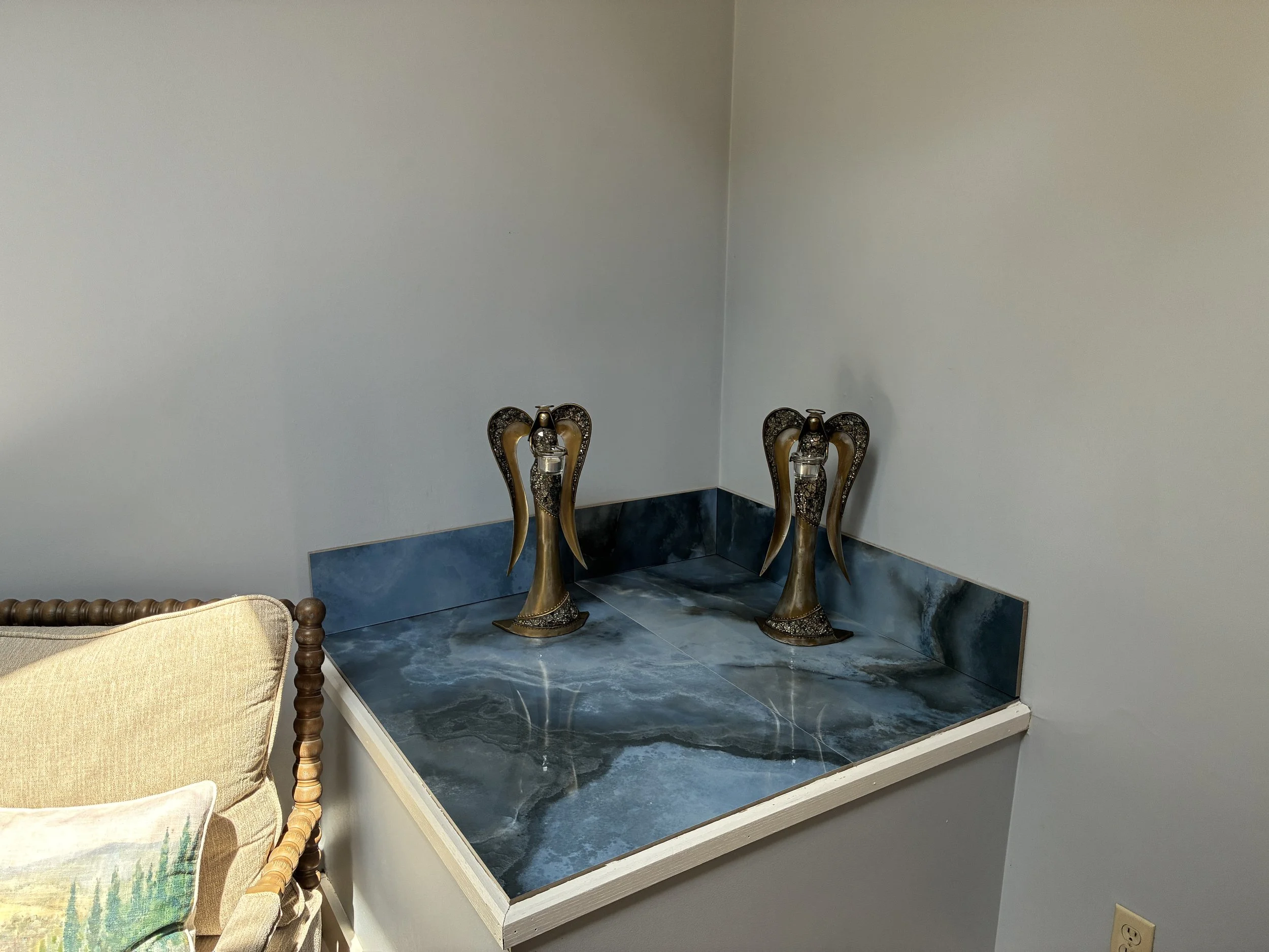 Figurative representation of spirit guides during a past life regression or pre-birth regression.