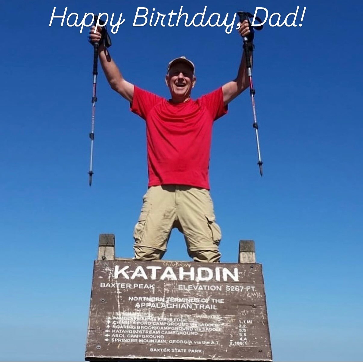 It&rsquo;s my dad&rsquo;s birthday this week! 🎉 
.
His greatest accomplishment and the highlight of his life was hiking the AT. I&rsquo;d love to share some well wishes from any current hikers out there as you&rsquo;re finishing up your hike. I know