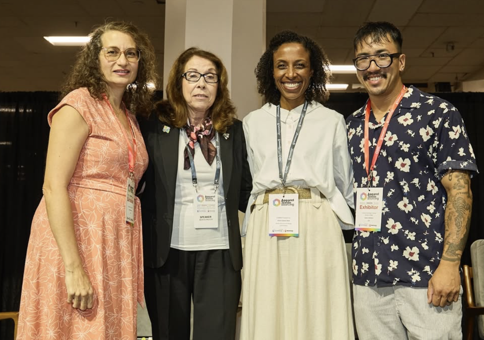 Carlos with other panelists at a speaking event at the Apparel Textile Sourcing trade show in Toronto.