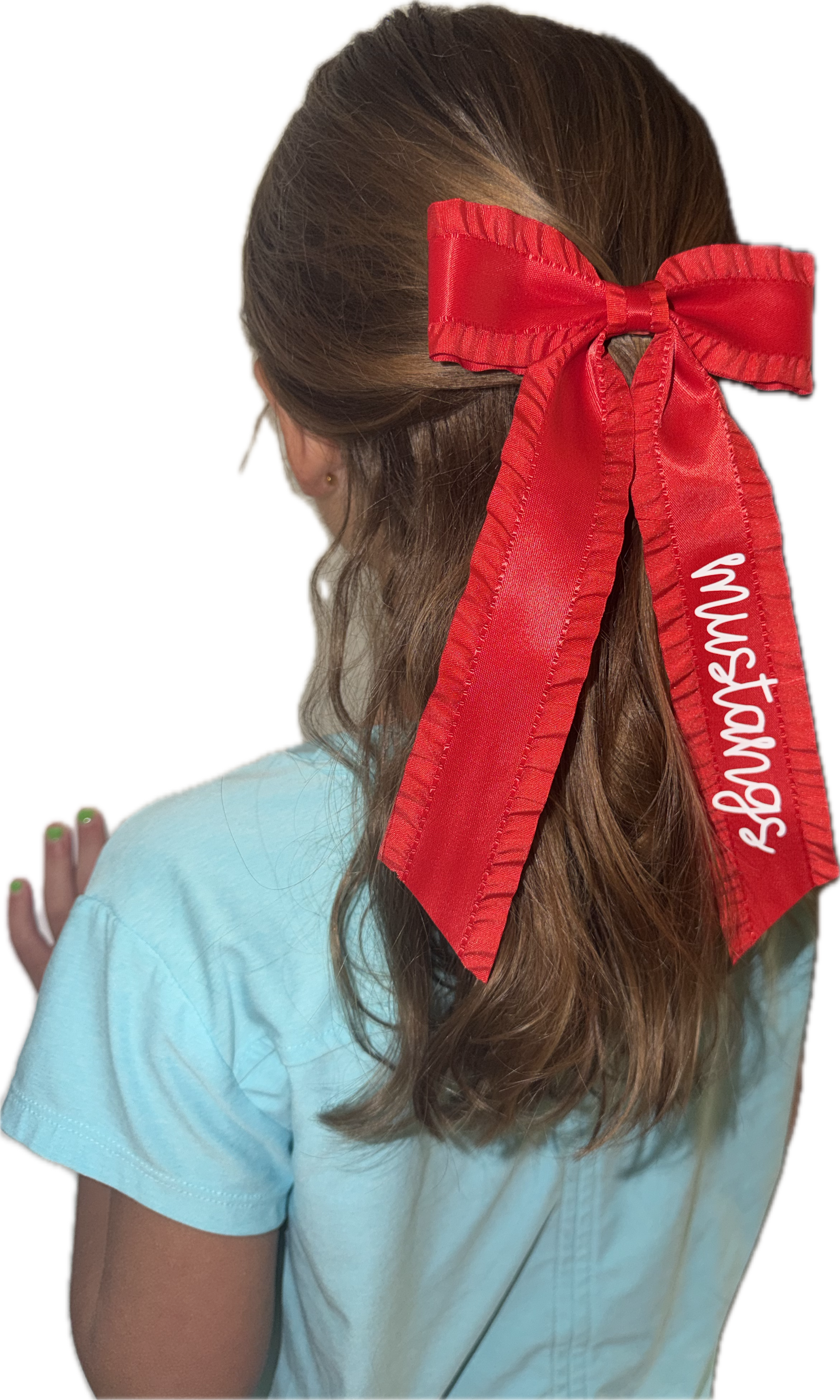 Ruffle Bow Clip