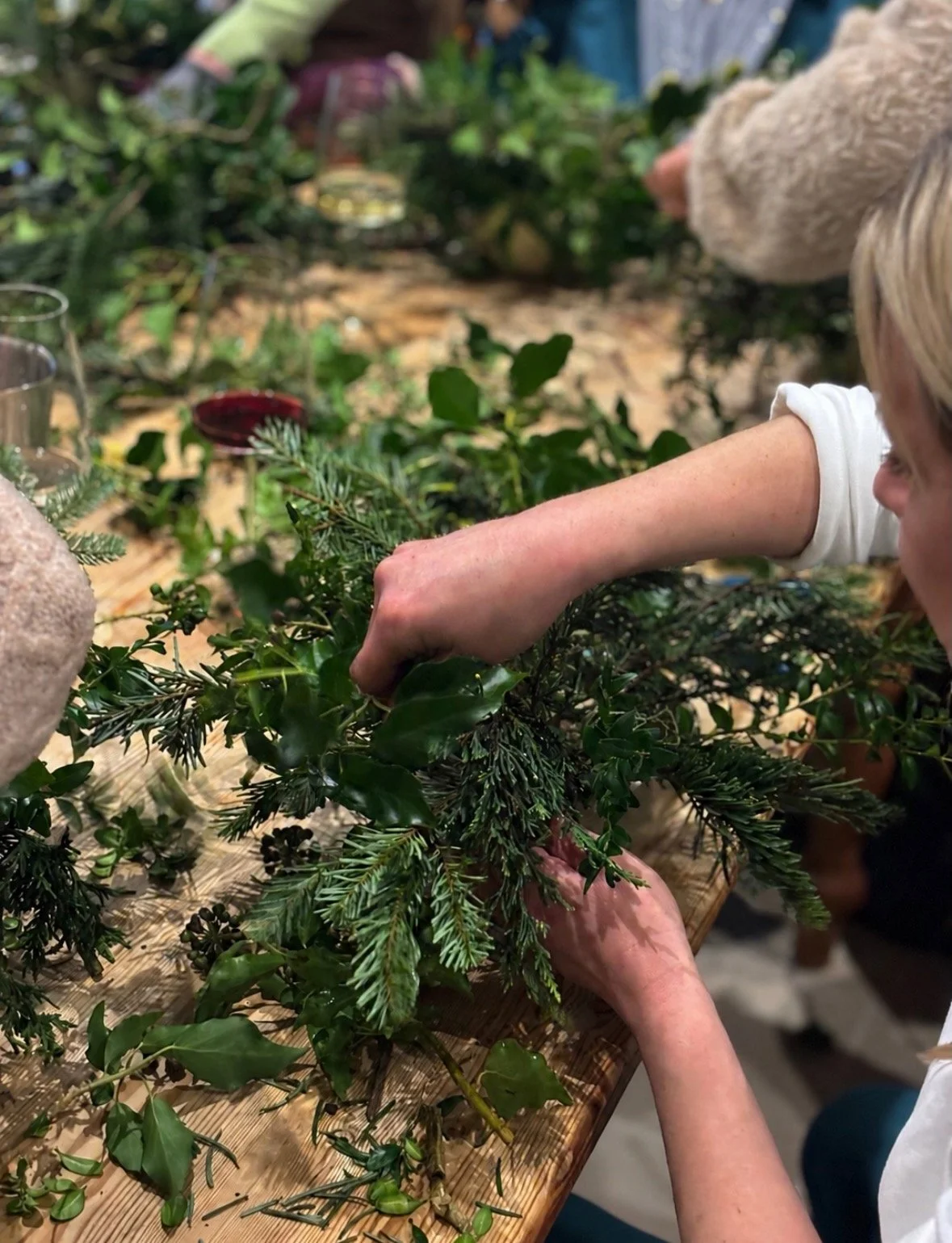 Christmas Wreath Making Experience at Wassand Hall