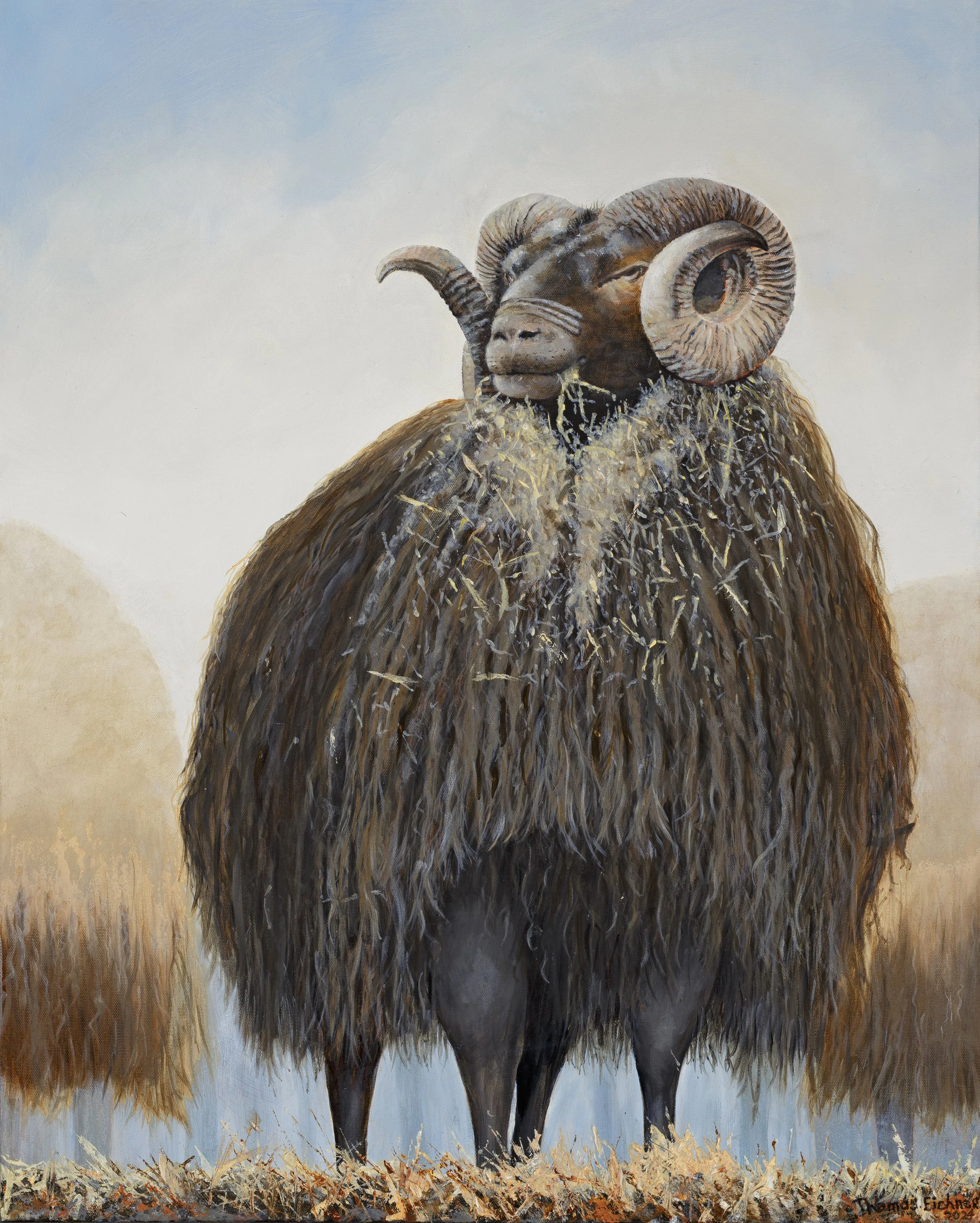 Ram (Beast #3)
24"x30"
Oil on Canvas