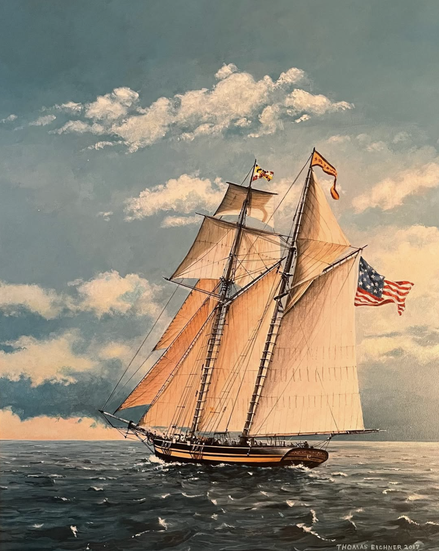 Pride of Baltimore II
16"x20"
Acrylic on Panel