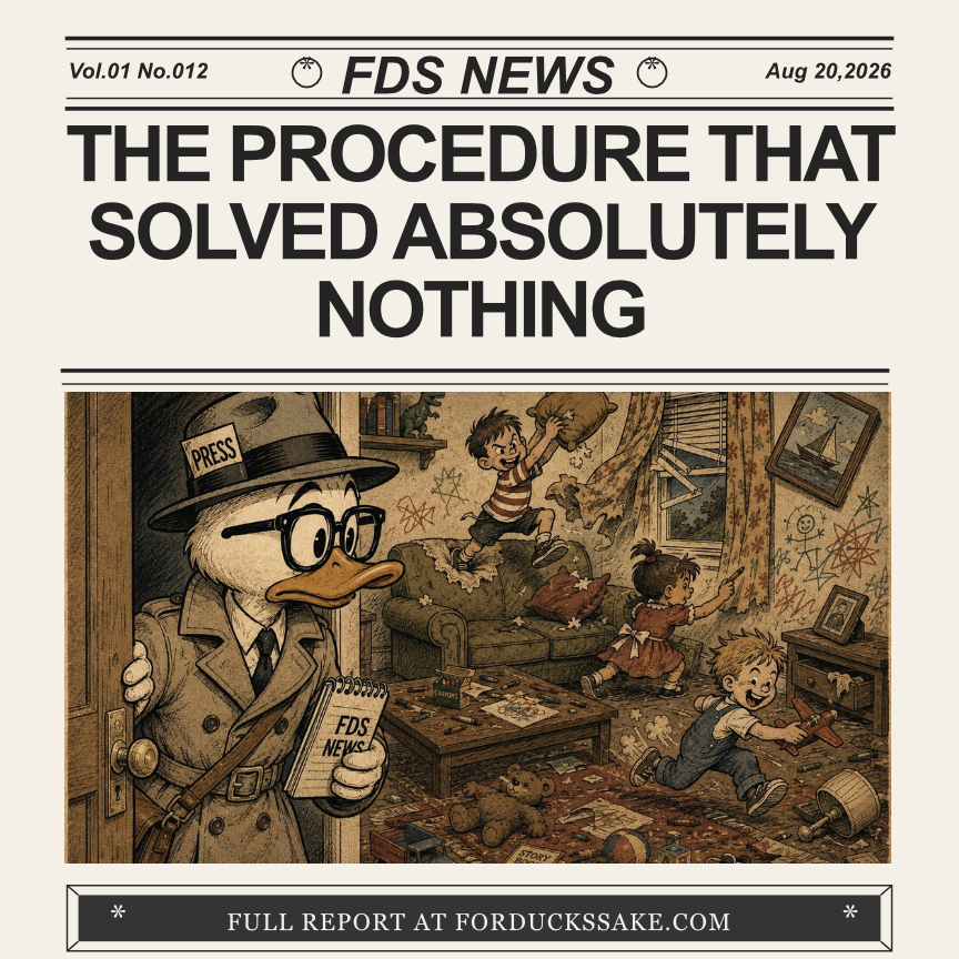 the procedure that solved ABSOLUTELY nothing 