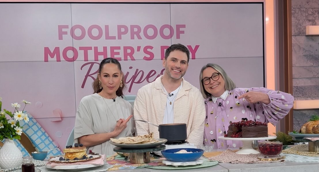 So much fun spending the day with @antichefjamie at @thesocialctv on Friday. Also - the prep was real. This is a pic of the Anti-Chef kitchen after Jamie pulled an all-nighter getting the foolproof Mother&rsquo;s Day dishes ready.