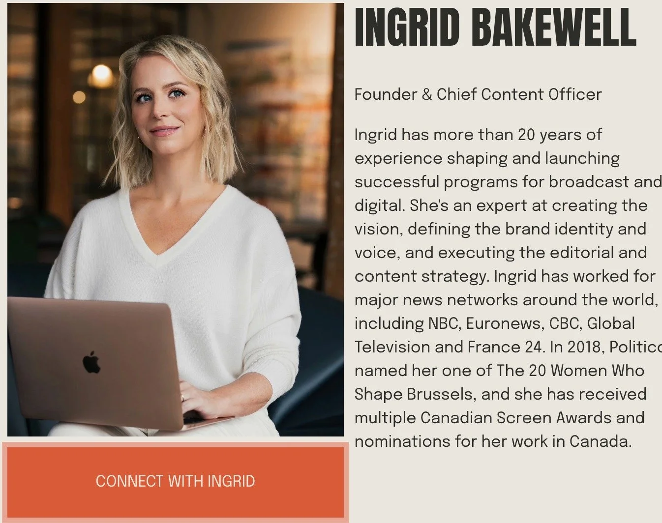When Ingrid and I started That Tracks Content, we had a bold vision.

A content agency run by women.

Smart, driven, ambitious, confident women.

Every time I look at our "Team" page, it's a pinch-me moment.

But then again, I shouldn't be 