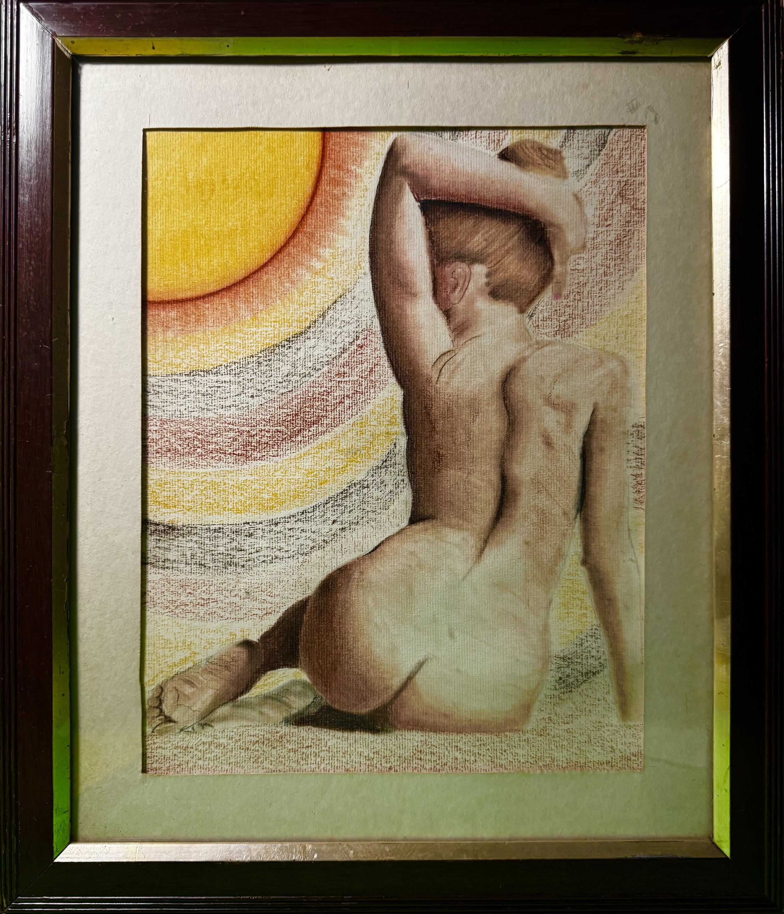 L-shaped girl with yellow sun